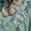product-fancy-02a2a7c0-c0d7-4697-b254-536a80a84308 Dog Blanket - Cat Blanket- Personalised Dog Blanket - Puppy Blanket - Paw Print Blanket - Super Soft Pet Blanket - Embroidered Blanket