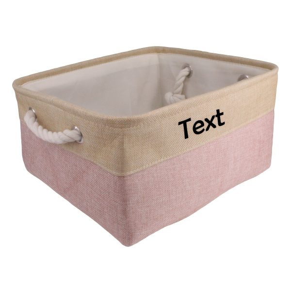 Custom Pet Storage Basket with Personalized Message, Multifunctional And Snack Organizer for Cats And Dogs, Pet Supplies And Clothing Storage, Without Battery