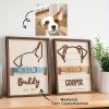 Custom Pet Memorial Frame - Handcrafted Wooden Silhouette Keepsake with Personalized Name And Date, No Power Required, Pet Owner'S Bereavement Remembrance, Anniversary Gift, Pet Memory Souvenir