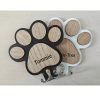 Personalized Dog Wall Hook | Paw Print - Custom Carved Name/Date/Text Suitable for Collar & Coat Hanger, Wood Pet Memorial Gift, Durable Hanging Hook for Coats, Collars, Keys - for Entryway,, Pet Store Display