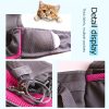 Custom Embroidered Pet Outing Shoulder Bag, Mesh Breathable Adjustable Shoulder Strap Cat and Dog Portable Carrier, Available in 5 Colors and 2 Sizes, Outdoor Pet Walking Bag, Cat and Dog Personal Carry Storage Bag, a Practical and Thoughtful Gift