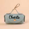 Personalized Dog Poop Bag Holder, Custom Name Dog Waste Bag Holder, Leather Poop Bag Dispenser, Engraved Dog Poop Bag, Custom Dog Mom Gifts