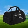 Personalized Embroidered Pet Name Portable Dog Backpack, Large Capacity Breathable Foldable Messenger Bag with Zipper Stretch Design-suitable for Most Small/medium/large Dogs and Cats, Purple/pink/black-size S/M/L