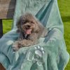 product-fancy-0da2f76d-23f3-447b-bf3b-0da3caa054c5 Dog Blanket - Cat Blanket- Personalised Dog Blanket - Puppy Blanket - Paw Print Blanket - Super Soft Pet Blanket - Embroidered Blanket