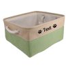 Custom Pet Storage Basket with Personalized Message, Multifunctional And Snack Organizer for Cats And Dogs, Pet Supplies And Clothing Storage, Without Battery