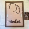 Custom Pet Memorial Frame - Handcrafted Wooden Silhouette Keepsake with Personalized Name And Date, No Power Required, Pet Owner'S Bereavement Remembrance, Anniversary Gift, Pet Memory Souvenir