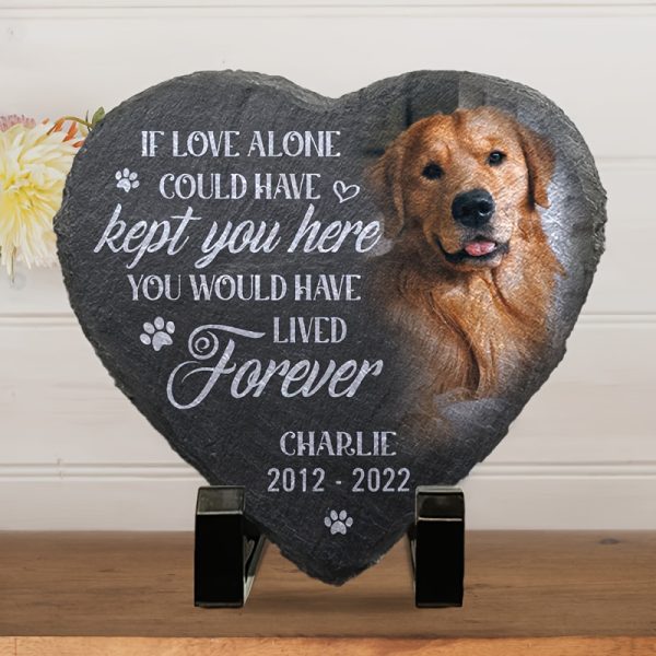 product-fancy-13f8f2e2-fbd7-4181-8552-abb6a8364dd3 Custom Photo You Would Have Lived Forever - Memorial Personalized Custom Memorial Stone - Sympathy Gift, Gift for Pet Owners, Pet Lovers