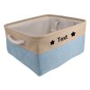Custom Pet Storage Basket with Personalized Message, Multifunctional And Snack Organizer for Cats And Dogs, Pet Supplies And Clothing Storage, Without Battery