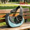 Custom Embroidered Pet Outing Shoulder Bag, Mesh Breathable Adjustable Shoulder Strap Cat and Dog Portable Carrier, Available in 5 Colors and 2 Sizes, Outdoor Pet Walking Bag, Cat and Dog Personal Carry Storage Bag, a Practical and Thoughtful Gift