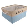 Custom Pet Storage Basket with Personalized Message, Multifunctional And Snack Organizer for Cats And Dogs, Pet Supplies And Clothing Storage, Without Battery