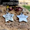 [Custom Edition] ENGRAVNOVE Exclusive Custom Double-Sided Deep-Engraved Small Dog Accessory Pet Tag, Dog Name Tag, Cat Name Tag, with the Design Theme "A Small Boat on the Lake Drifting with the Wind, Ripples Hidden in Autumn". Stainless Steel Cat