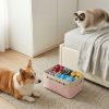 Custom Pet Storage Basket with Personalized Message, Multifunctional And Snack Organizer for Cats And Dogs, Pet Supplies And Clothing Storage, Without Battery