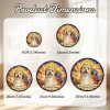 Personalized Dog Portrait Stained Sun Catcher - Custom Pet Memorial Gift with Your Dog' Name & Photo/Text, Suitable for Pet Lovers, Window Hanging Decor for,, or Pet Store Display - Sentimental