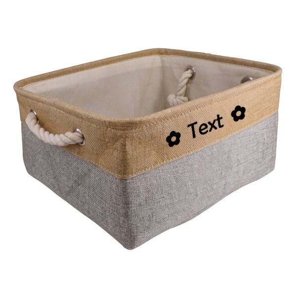 Custom Pet Storage Basket with Personalized Message, Multifunctional And Snack Organizer for Cats And Dogs, Pet Supplies And Clothing Storage, Without Battery