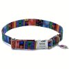 A Personalized Bohemian-Style Pet Collar with a Metal Buckle, Customizable Name And Phone Number Tag, Adjustable Anti-Loss Cat Collar, Soft, Comfortable, And Durable Accessory, Ideal for Outdoor Dog Walking, Perfect Gift for Medium And Small Dogs!