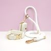 product-fancy-34f09ba0-5ed4-4cf3-88c8-9fa05a3bfdf2 Customizable Soft and Comfortable Velvet Pet Dog Collar with High-Tensile Zinc Alloy Hook Buckle, Hand-Woven Round Rope Waste Bag Set. Free Laser Engraving of Pet Dog's Name and Owner's Phone Number. Dog Birthday Gift, Wedding Gift, Christmas Gift