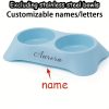 Customized Personalized Dual-Use Pet Bowl for Eating and Drinking, Neck-Protecting Feeding Dish Suitable for Cats, Dogs, and Other Pets