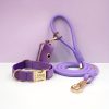 product-fancy-418db706-59d8-44d1-9437-077d27d177fc Customizable Soft and Comfortable Velvet Pet Dog Collar with High-Tensile Zinc Alloy Hook Buckle, Hand-Woven Round Rope Waste Bag Set. Free Laser Engraving of Pet Dog's Name and Owner's Phone Number. Dog Birthday Gift, Wedding Gift, Christmas Gift