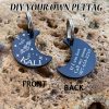 [Custom Edition] ENGRAVNOVE Exclusive Custom Double-Sided Deep-Engraved Small Dog Accessory Pet Tag, Dog Name Tag, Cat Name Tag, with the Design Theme "A Small Boat on the Lake Drifting with the Wind, Ripples Hidden in Autumn". Stainless Steel Cat