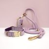 product-fancy-46125ed9-7b2f-42a7-aca5-d9201dcb0fb0 Customizable Soft and Comfortable Velvet Pet Dog Collar with High-Tensile Zinc Alloy Hook Buckle, Hand-Woven Round Rope Waste Bag Set. Free Laser Engraving of Pet Dog's Name and Owner's Phone Number. Dog Birthday Gift, Wedding Gift, Christmas Gift