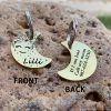 [Custom Edition] ENGRAVNOVE Exclusive Custom Double-Sided Deep-Engraved Small Dog Accessory Pet Tag, Dog Name Tag, Cat Name Tag, with the Design Theme "A Small Boat on the Lake Drifting with the Wind, Ripples Hidden in Autumn". Stainless Steel Cat