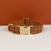 product-fancy-4f9aa156-2b97-4b4e-b02c-c29a2266c362 XINXIPETS Customized Plaid Dog Collar - Adjustable Metal Buckle, Personalized Name & Phone Engraving, Durable Polyester, Multi-Color Options for All Dog Sizes, Anti-Loss Safety Design, Dog Collar Personalized, Goldtoned Metal