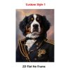 1pc Custom Pet Portrait from Photo - Personalized Royal Style Suitable for Cat & Dog Memorial Canvas Print, Upload Your Own Picture for Home Decor, Birthday Gift, Pet Photo Gift for Dog Cat Owners