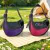 Custom Embroidered Pet Outing Shoulder Bag, Mesh Breathable Adjustable Shoulder Strap Cat and Dog Portable Carrier, Available in 5 Colors and 2 Sizes, Outdoor Pet Walking Bag, Cat and Dog Personal Carry Storage Bag, a Practical and Thoughtful Gift