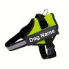 product-fancy-5502a477-94a5-4069-ac01-1120db4d0b7c Customizable Reflective Dog Harness - Anti-Escape, Adjustable Pet Chest Vest with Personalized Name & Phone Number Patch, Durable Polyester, Striped Design, Hand-Wash Only, Harness for Dogs