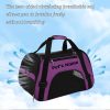 Personalized Embroidered Pet Name Portable Dog Backpack, Large Capacity Breathable Foldable Messenger Bag with Zipper Stretch Design-suitable for Most Small/medium/large Dogs and Cats, Purple/pink/black-size S/M/L