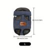 Custom 1pc Dog Carrier Bag, Self-Defined Text Dog Carrier Bag, Adjustable Pet Harness for Small to Medium Dogs and Cats, Breathable and Heat-Resistant, Quick-Release Safety Buckle, Comfortable Chest Harness, Zipper Closure