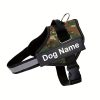 product-fancy-610f02bf-9b34-4a10-8bc6-8feffafc9e11 Customizable Reflective Dog Harness - Anti-Escape, Adjustable Pet Chest Vest with Personalized Name & Phone Number Patch, Durable Polyester, Striped Design, Hand-Wash Only, Harness for Dogs