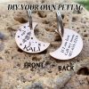 [Custom Edition] ENGRAVNOVE Exclusive Custom Double-Sided Deep-Engraved Small Dog Accessory Pet Tag, Dog Name Tag, Cat Name Tag, with the Design Theme "A Small Boat on the Lake Drifting with the Wind, Ripples Hidden in Autumn". Stainless Steel Cat
