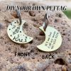 [Custom Edition] ENGRAVNOVE Exclusive Custom Double-Sided Deep-Engraved Small Dog Accessory Pet Tag, Dog Name Tag, Cat Name Tag, with the Design Theme "A Small Boat on the Lake Drifting with the Wind, Ripples Hidden in Autumn". Stainless Steel Cat