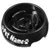 Personalized Slow Feeder Dog Bowl - Non-Slip Maze Puzzle for Large & Medium Breeds, Interactive Design Prevents Choking & Bloat, Customizable with Your Pet’s Name, Black, Dog Bloat Prevention | Puzzle Feeder Design | Custom Pet Product, Dog Slow Feeder Bowl