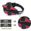 product-fancy-75693725-c989-4de1-9372-61ef2313fd4d Customizable Reflective Dog Harness - Anti-Escape, Adjustable Pet Chest Vest with Personalized Name & Phone Number Patch, Durable Polyester, Striped Design, Hand-Wash Only, Harness for Dogs