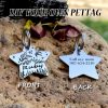 [Custom Edition] ENGRAVNOVE Exclusive Custom Double-Sided Deep-Engraved Small Dog Accessory Pet Tag, Dog Name Tag, Cat Name Tag, with the Design Theme "A Small Boat on the Lake Drifting with the Wind, Ripples Hidden in Autumn". Stainless Steel Cat