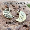 [Custom Edition] ENGRAVNOVE Exclusive Custom Double-Sided Deep-Engraved Small Dog Accessory Pet Tag, Dog Name Tag, Cat Name Tag, with the Design Theme "A Small Boat on the Lake Drifting with the Wind, Ripples Hidden in Autumn". Stainless Steel Cat