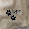 product-fancy-8007cf43-9db4-407f-a9ed-10fde90ddaad Dog Blanket - Cat Blanket - Personalised Dog Blanket - Puppy Blanket - Paw Print Blanket - Super Soft Pet Blanket - Embroidered Blanket