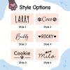 Customized Cute Cat And Dog Bowls, Personalized Plastic Dopamine-Colored Pet Bowls, Water Bowls for Pets, Slanted Pet Bowls for Neck Protection, a Great Gift for Pets