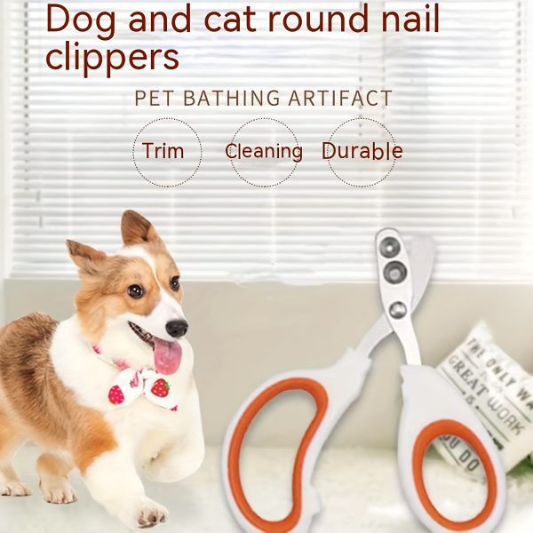 product-fancy-81e920d7-e567-4461-ab97-e9a0182dd30e Custom Newly Upgraded Design Cat&Dog Nail Clipper Personalized Two Circular Cutting Holes of Different Size(2mm&4mm)-Avoid Over Cutting Pet Nail Clippers -Professional Paw Trimmer Set for Pet