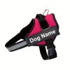 product-fancy-852f1f40-59eb-422a-b199-f4a7beb2051a Customizable Reflective Dog Harness - Anti-Escape, Adjustable Pet Chest Vest with Personalized Name & Phone Number Patch, Durable Polyester, Striped Design, Hand-Wash Only, Harness for Dogs