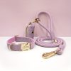 product-fancy-87f0adc5-79d8-42e1-bfc2-0554de521c65 Customizable Soft and Comfortable Velvet Pet Dog Collar with High-Tensile Zinc Alloy Hook Buckle, Hand-Woven Round Rope Waste Bag Set. Free Laser Engraving of Pet Dog's Name and Owner's Phone Number. Dog Birthday Gift, Wedding Gift, Christmas Gift