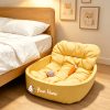 product-fancy-89e8a395-38a7-4861-b8df-9d1a61454f79 Pet Cat Bed, 1pc (Cat Bed And Cushion And Mesh) Customizable Your Pet'S Exclusive Small Nest, Suitable for Bedside Placement for Small Dogs And Cats, All-Season Fashion Universal Pet Bed, Multi-Scene Placement Comfortable Rebound