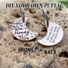 [Custom Edition] ENGRAVNOVE Exclusive Custom Double-Sided Deep-Engraved Small Dog Accessory Pet Tag, Dog Name Tag, Cat Name Tag, with the Design Theme "A Small Boat on the Lake Drifting with the Wind, Ripples Hidden in Autumn". Stainless Steel Cat