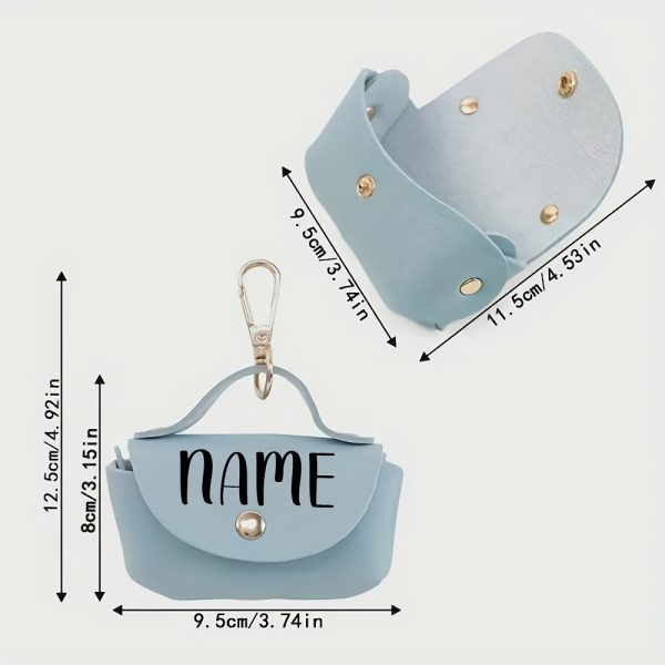 Personalized Dog Poop Bag Holder, Custom Name Dog Waste Bag Holder, Leather Poop Bag Dispenser, Engraved Dog Poop Bag, Custom Dog Mom Gifts