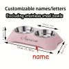 Customized Personalized Dual-Use Pet Bowl for Eating and Drinking, Neck-Protecting Feeding Dish Suitable for Cats, Dogs, and Other Pets