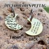[Custom Edition] ENGRAVNOVE Exclusive Custom Double-Sided Deep-Engraved Small Dog Accessory Pet Tag, Dog Name Tag, Cat Name Tag, with the Design Theme "A Small Boat on the Lake Drifting with the Wind, Ripples Hidden in Autumn". Stainless Steel Cat