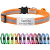product-fancy-946cd0b1-3b16-4a3a-898b-a5b074f0e2f2 Custom Personalized Reflective Safety Cat Collar with Bell - Adjustable Kitten Buckle Collar, Custom Pet Name and Phone Number, Detachable Safety Buckle Cat Bell Collar