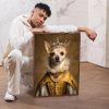 1pc Custom Pet Portrait from Photo - Personalized Royal Style Suitable for Cat & Dog Memorial Canvas Print, Upload Your Own Picture for Home Decor, Birthday Gift, Pet Photo Gift for Dog Cat Owners